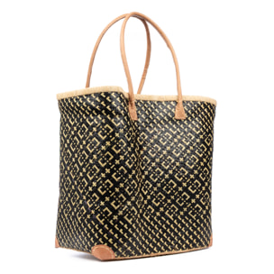 Arda borsa a spalla donna. Realizzata in paglia con manici in pelle.