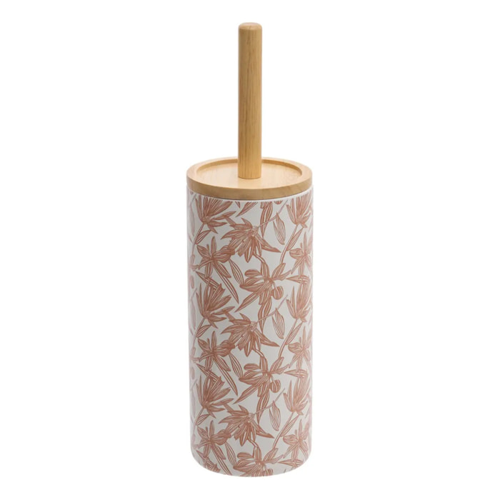 Brosse WC Bloom ronde D.10,5cm rose