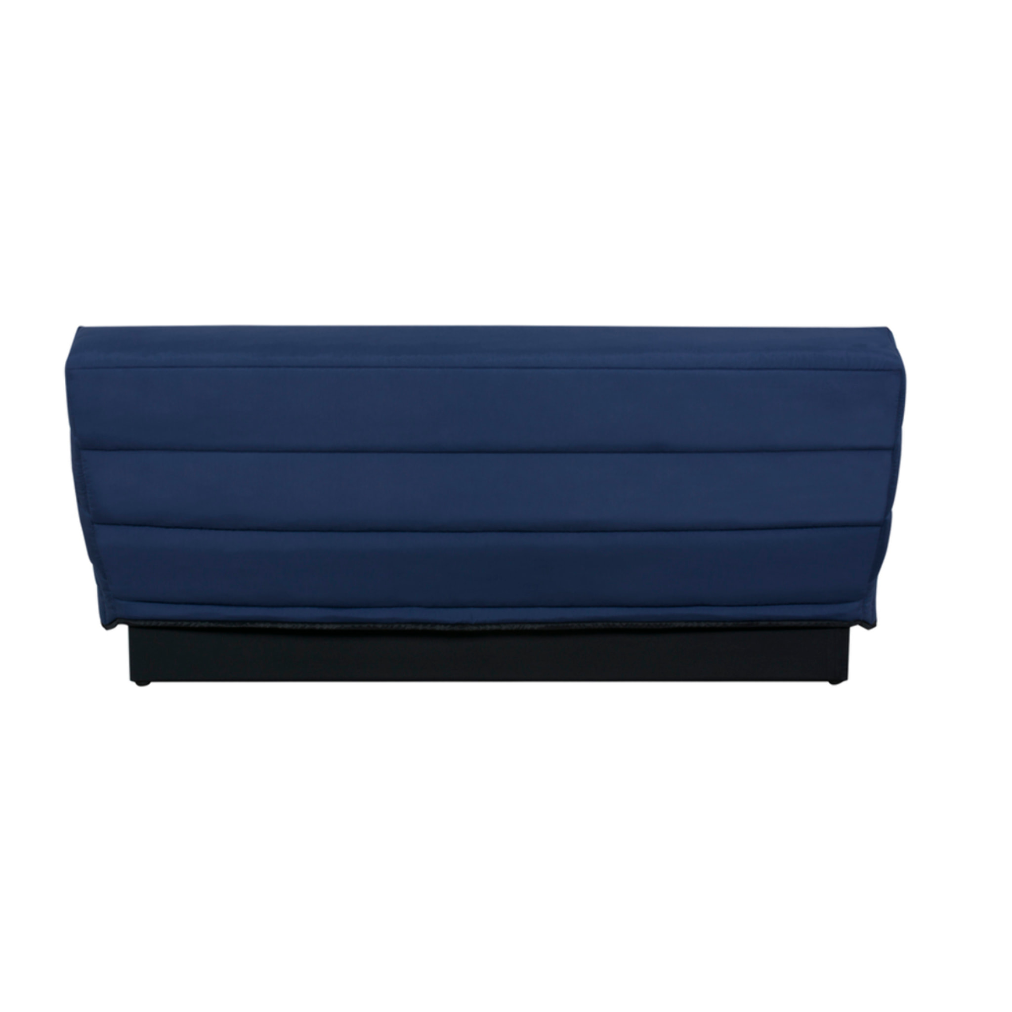 Canapé convertible Melissa, matelas Simmons, 120 x 190 cm, 2 coussins offerts, marine