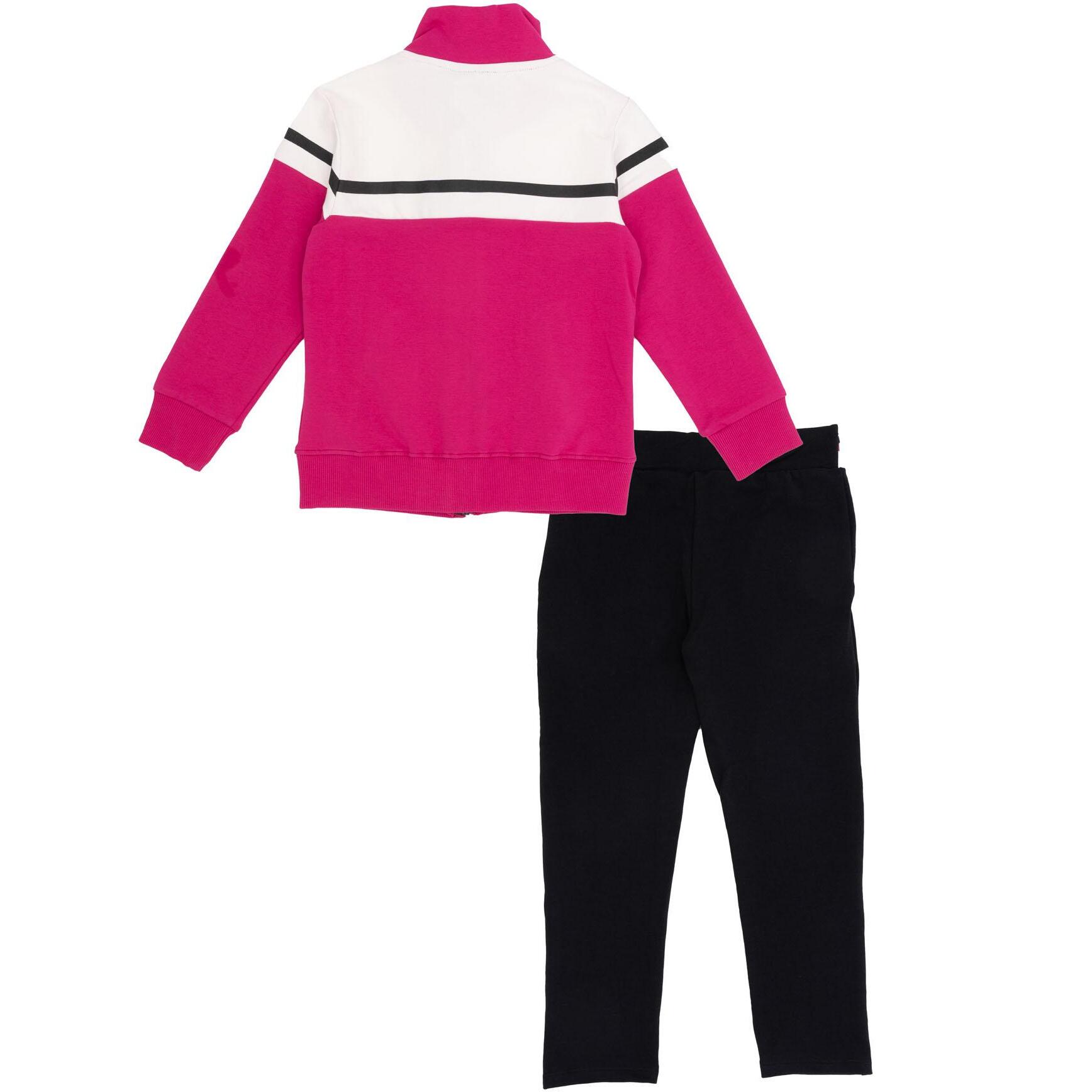Tuta bambina con collo alto e zip linea Neon