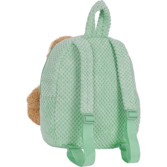 Mochila preescolar con osito safta turquesa