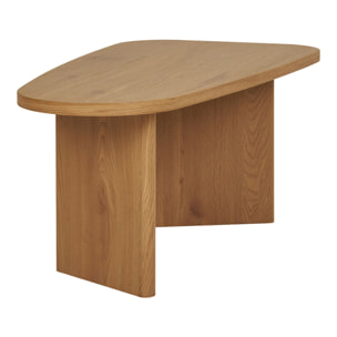 Melo - Tavolino da salotto in MDF naturale 100x50x41 cm