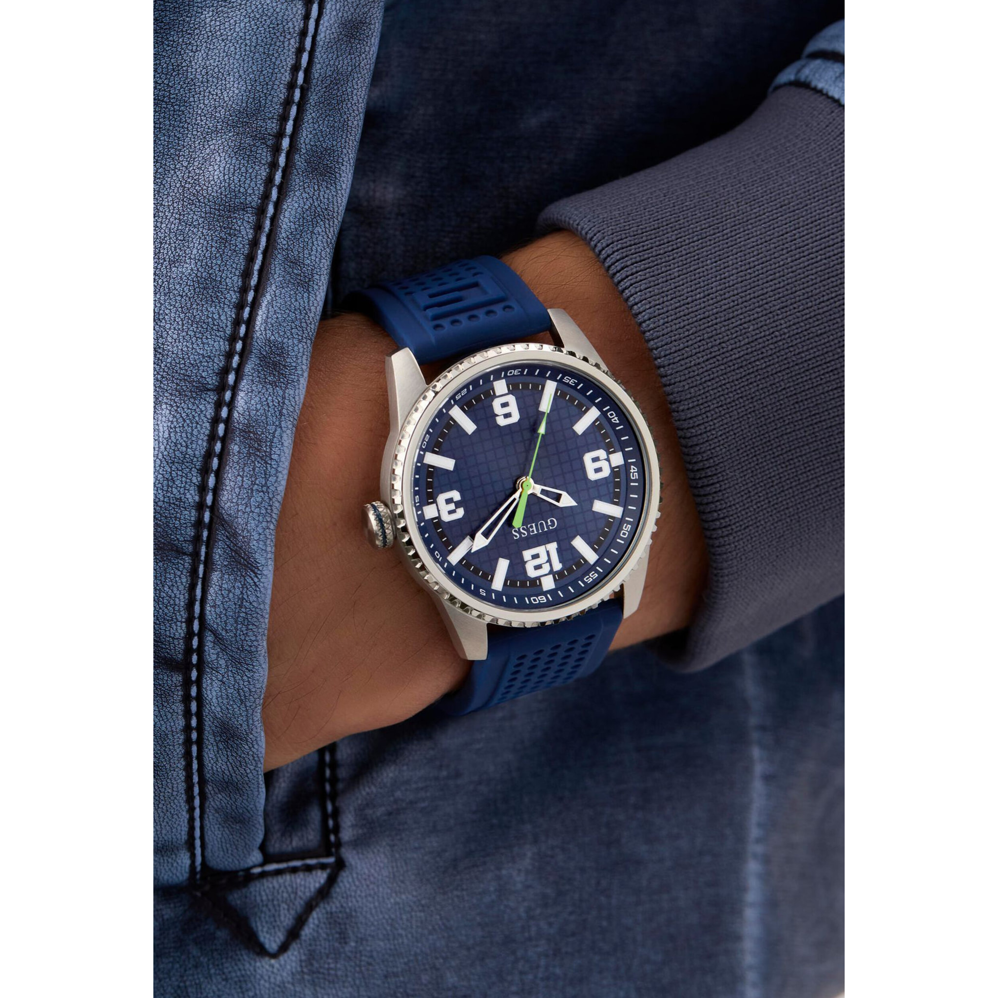Guess Orologio Analogico Al Quarzo Gt Varsity G
