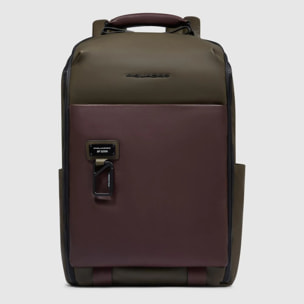 Piquadro Sac à dos de voyage en cuir pour ordinateur et iPad® avec protections antichoc et RFID
