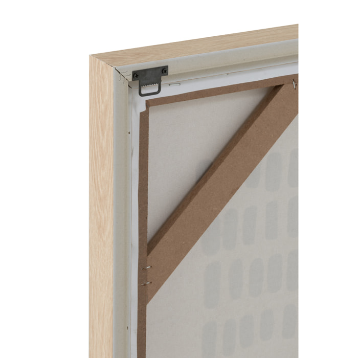 J-Line Tableau Traits Toile Blanc Assortiment De 3