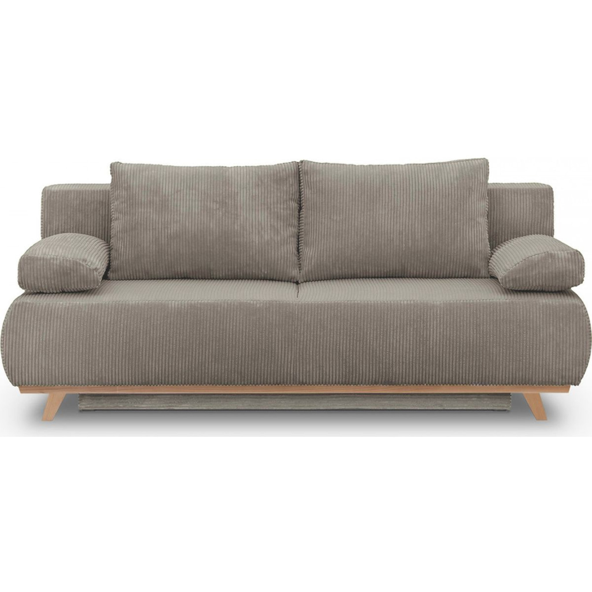 Canapé convertible 3 places en velours côtelé - LARIA