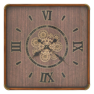 Horloge Archie 60x60cm marron