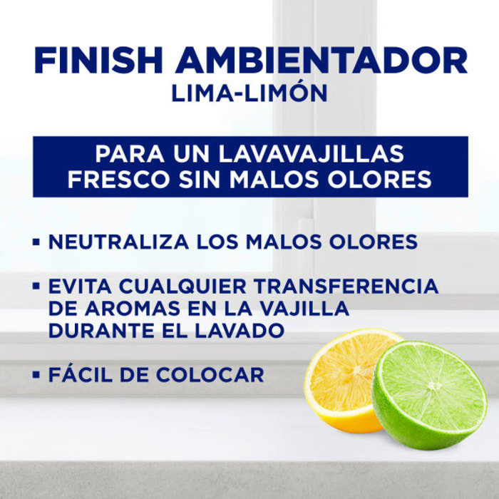 Finish Limpiador Lavavajillas Aroma Limón 2 x 250ml