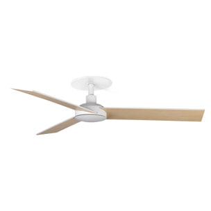 RUDDER RECESSED 3 S Ventilateur blanc/fresne