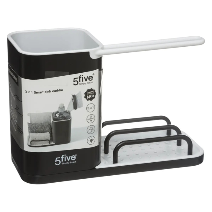 Organiseur d'évier 4en1 "Néo" noir