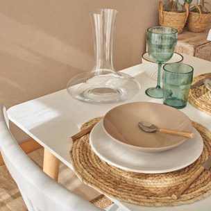 Lot 18 assiettes portofino taupe