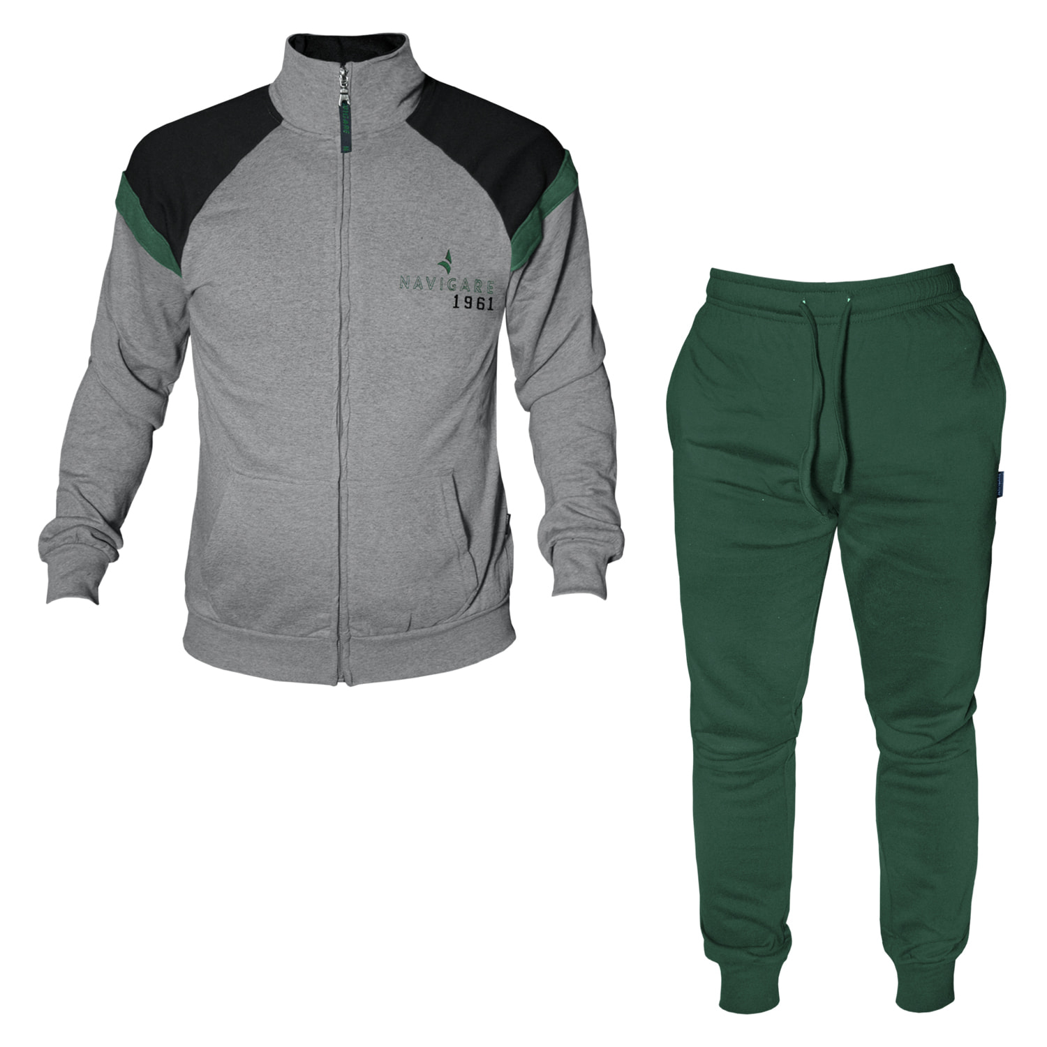 Tuta Uomo NAVIGARE Cotone Felpato Zip