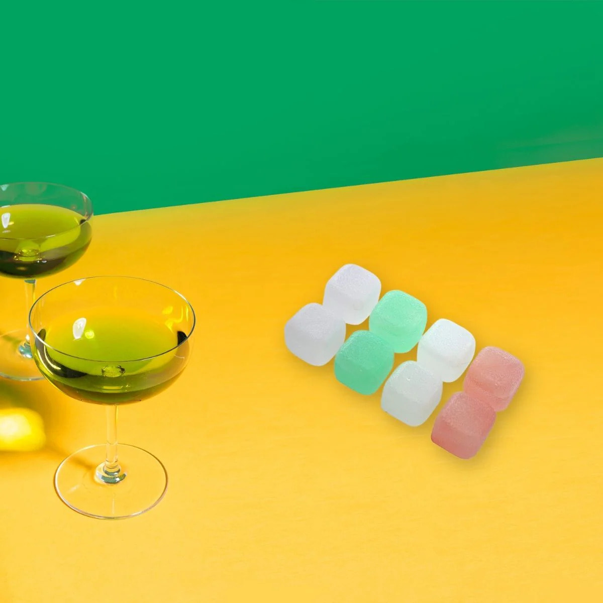 Lot de 8 glaçons réemployables en plastique Multicolore Fackelmann