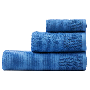 Set 3pcs toallas de baño azul benetton