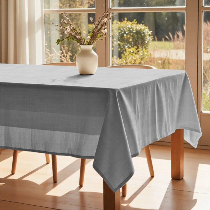 Nappe en résine anti-taches Gris Moitié