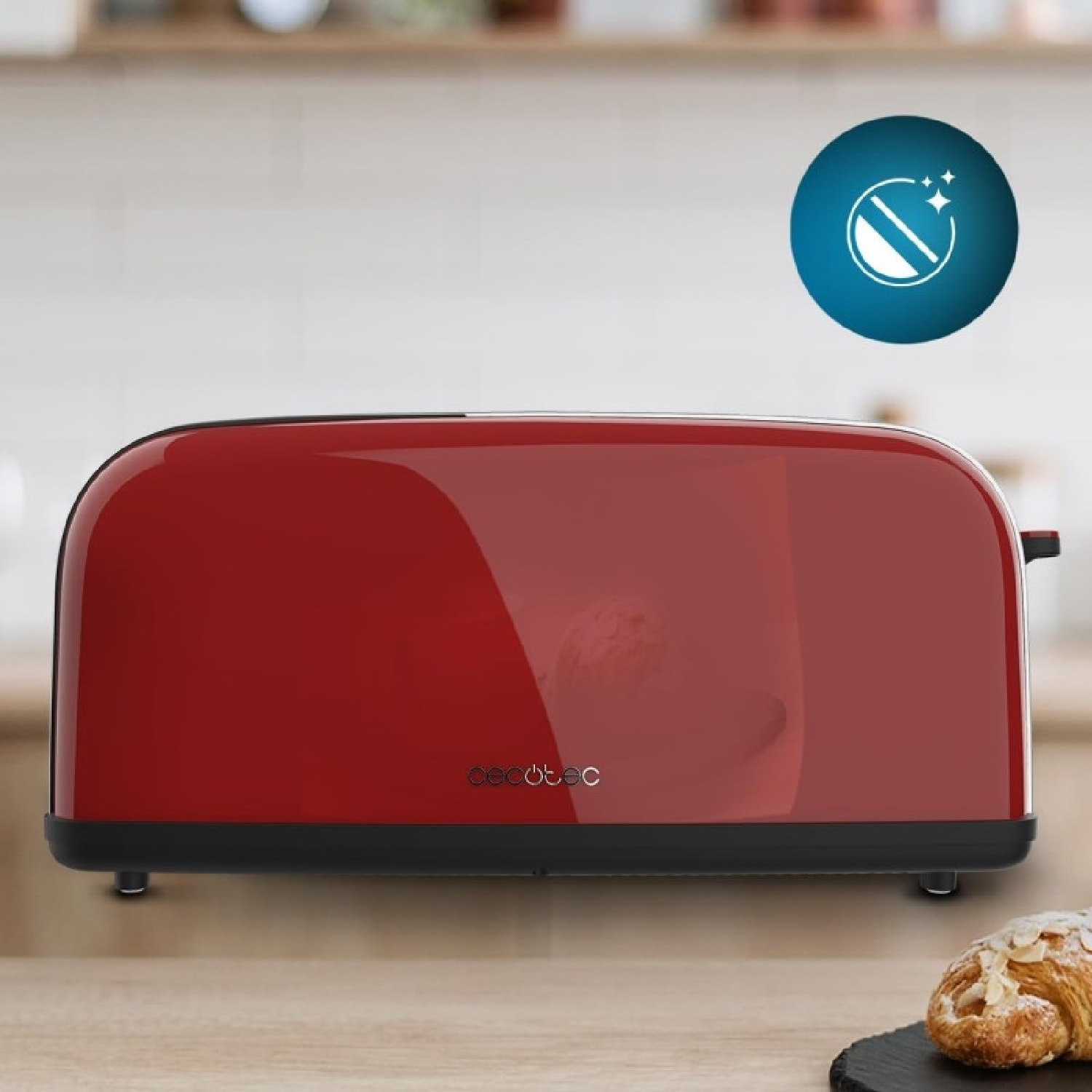 Cecotec Grille-pain vertical Toastin' time 850 Red Long