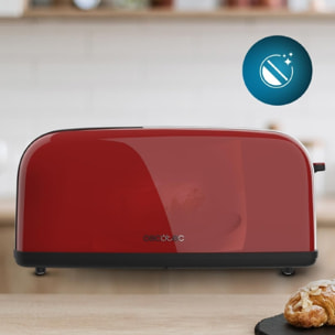 Cecotec Grille-pain vertical Toastin' time 850 Red Long