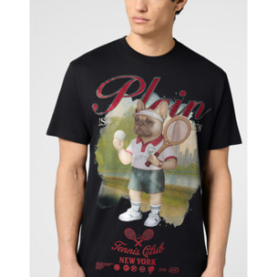 PHILIPP PLEIN Round Neck T-Shirt Bulldog Tennis Club