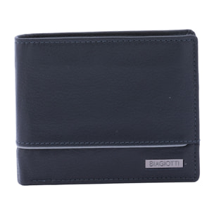 Portafoglio  da uomo In Vera pelle Made in Italy 12x10x3 cm