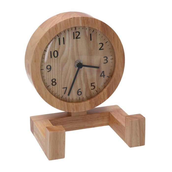 Orologio Vacchetti in legno naturale cm11,5x15x20