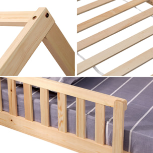 Lit cabane pour enfant 190x90cm en bois MARCEAU