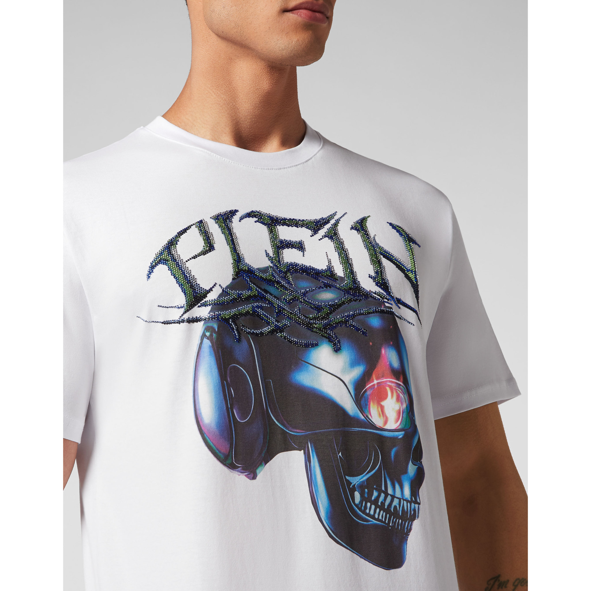 PHILIPP PLEIN Camiseta Cuello Redondo CHROME