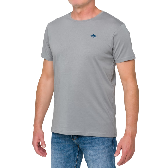 T-shirt in cotone 180 gr Hot Buttered Mistral grigio chiaro
