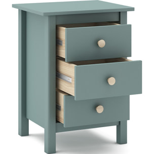 Table de chevet enfant 3 tiroirs en bois - MELVIN