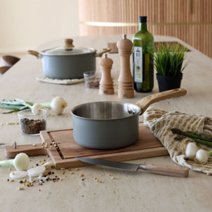 Batterie de cuisine 5 pièces en acier inoxydable - tous feux EASYNOX