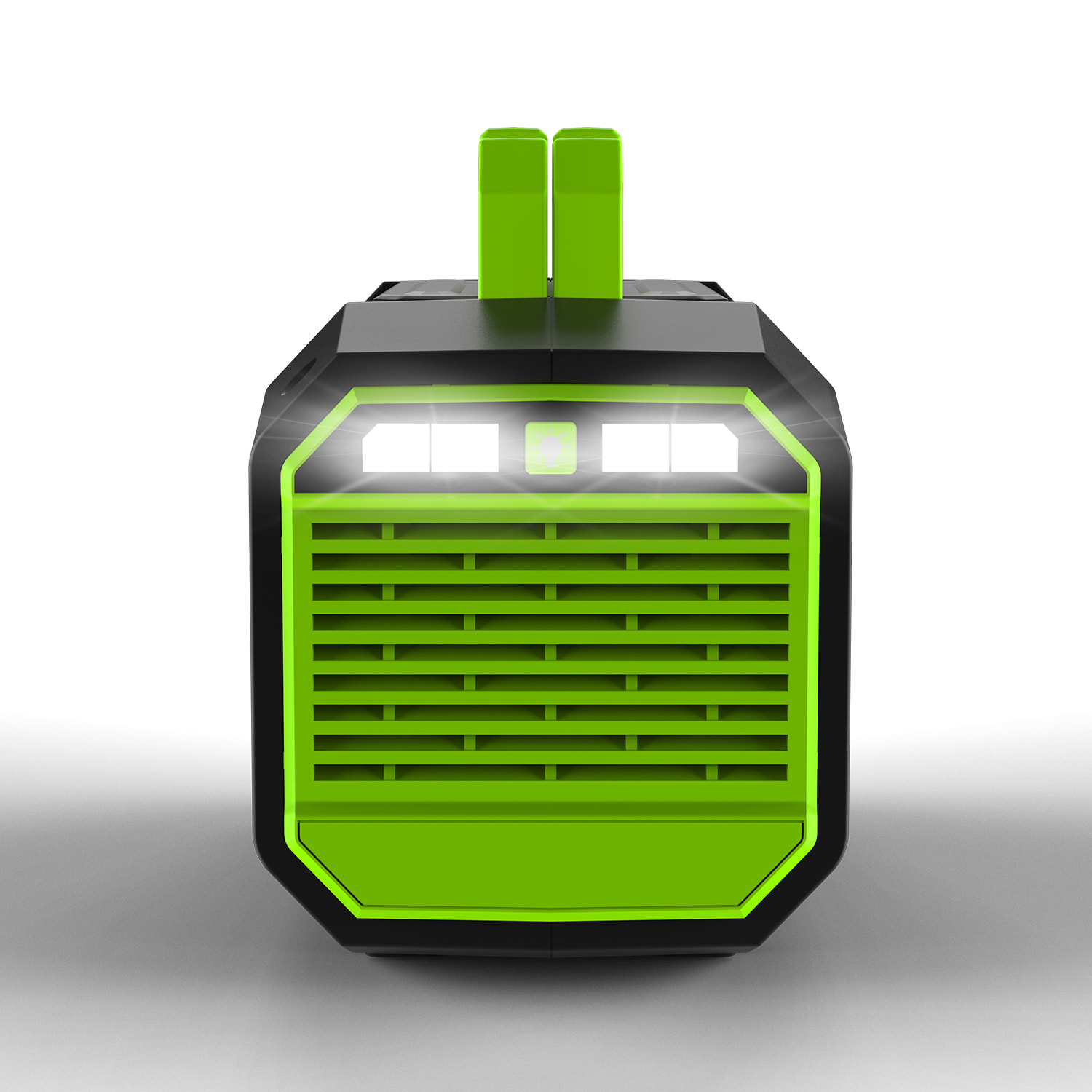 Centrale elettrica portatile A1, 150W, 15V/2A. Dimensioni: 19,8x10,8x12,6 cm; 1,5 kg.