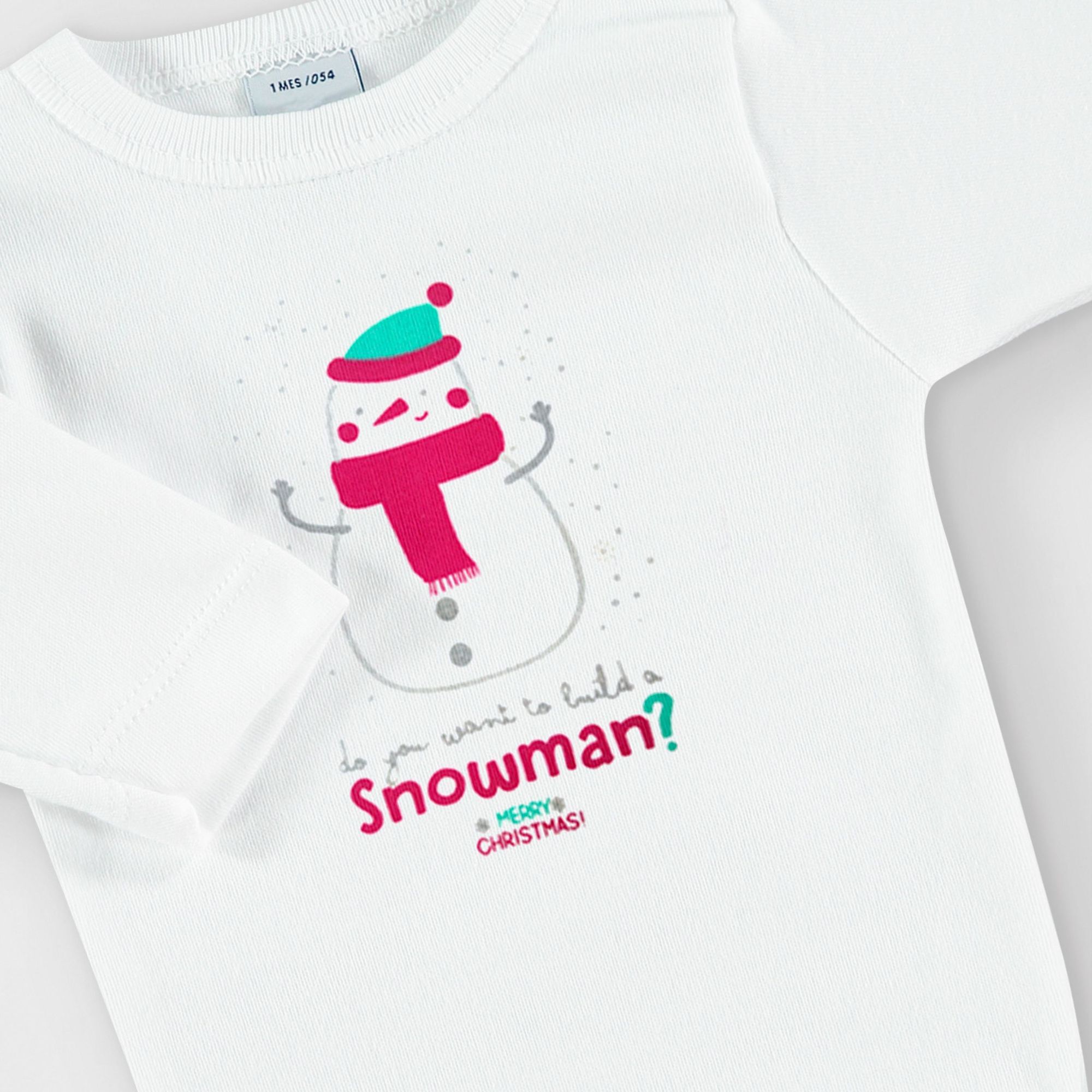 Body bebé navidad frases manga larga