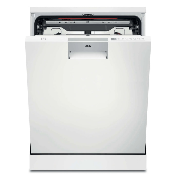 AEG Lavavajillas de 60 cm Serie 7000 GlassCare para 14 cubiertos FFB75717PW