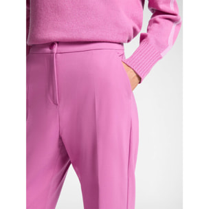 Elena Mirò - Pantalones anchos con puños - Rosa