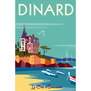 Tableau voyage à dinard Toile imprimée