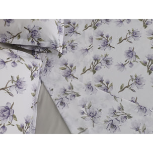 COTONE EGIZIANO Completo letto Magnolie Reverie in Percalle