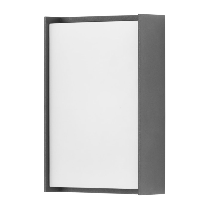 FORLIGHT Block - Aplique de Pared Exterior LED Luz Neutra 4000K Moderno para Terraza y Jardín de Aluminio Gris Antracita