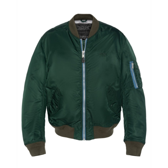 MA-CAMPRSWASHED BOMBER WITH VINTAGE SHAPESchott NYCFOREST