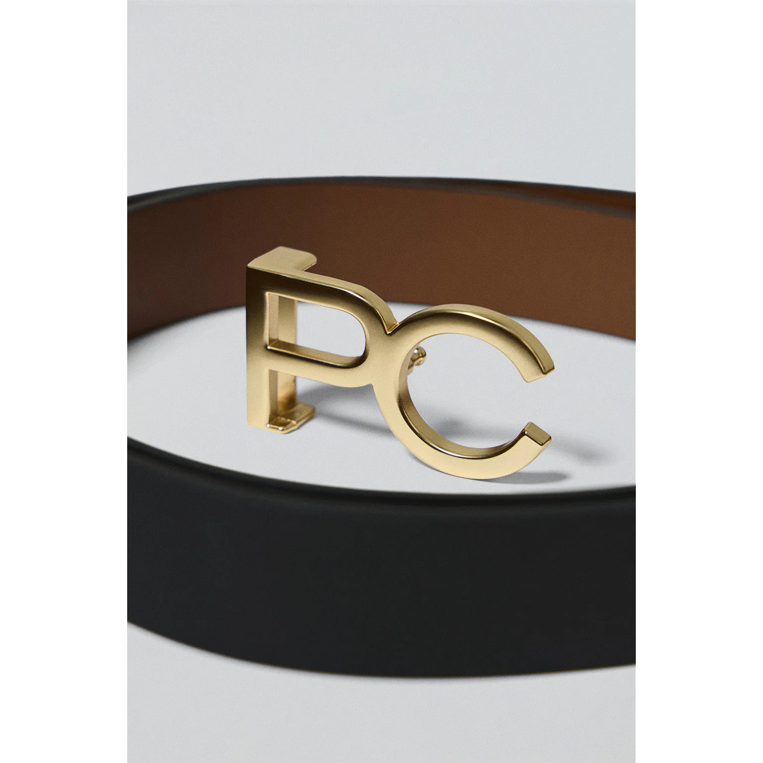 Cinturón Blair reversible negro y marrón con hebilla PC