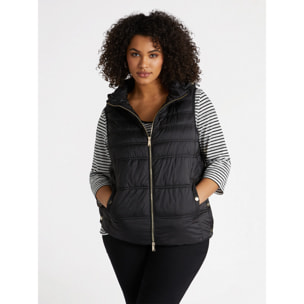 Fiorella Rubino - Piumino senza maniche con imbottitura in Sorona® Aura​ - Nero