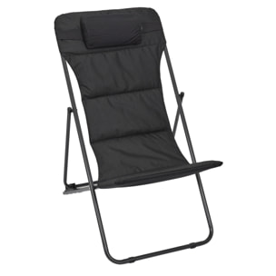 Transat Pliant Corfou Noir