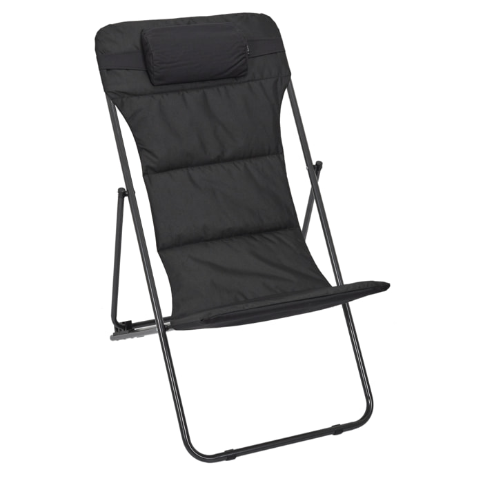 Transat Pliant Corfou Noir
