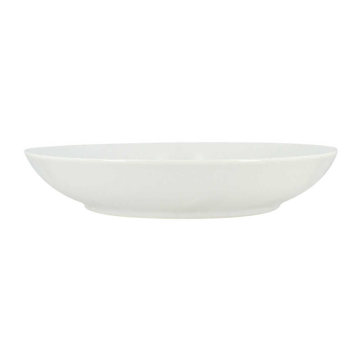 Lot de 6 assiettes creuses en porcelaine blanche 21cm METROPOLITAN