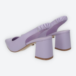 Décolleté sling back Donna Tata Italia Viola