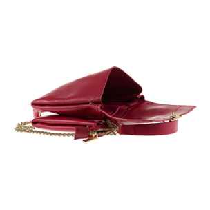 Borsa a spalla da donna Made in Italy - Modello Solara Lux - 100% pelle - 21.0 x 16.0 x 6.5 cm