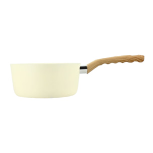 Casserole 18cm avec revêtement céramique crème - tous feux COLORAMA
