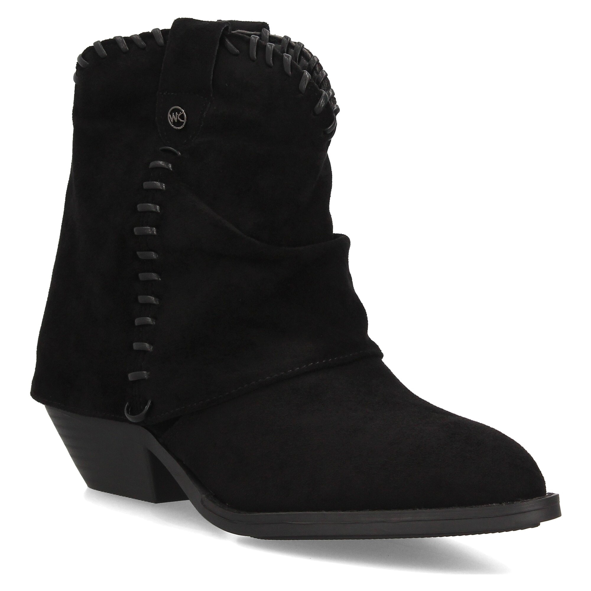 Botines cowboy con costuras decorativas