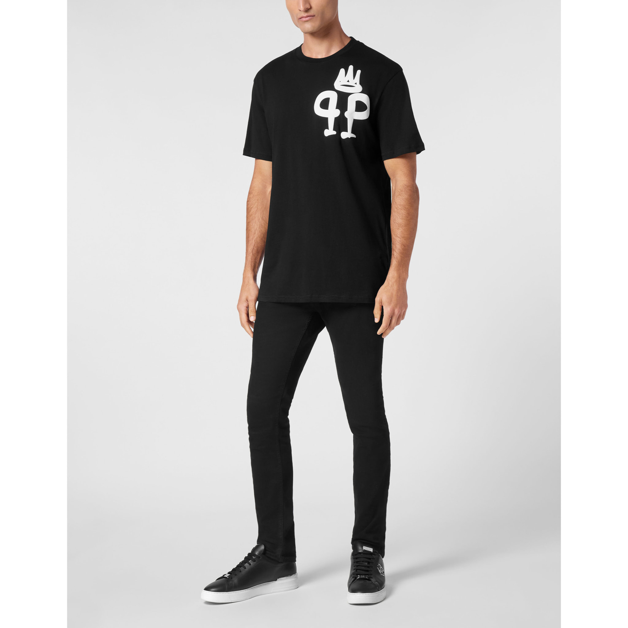 PHILIPP PLEIN T-Shirt Round Neck KING PLEIN