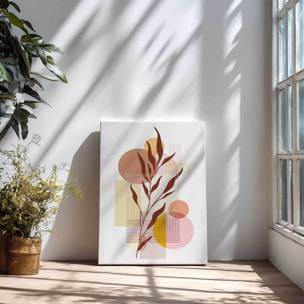 Tableau botanique abstrait moderne Toile imprimée