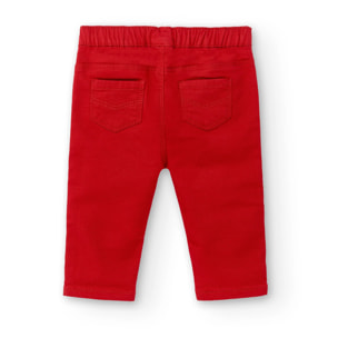 Pantaloni Basic Rossi Per Bambini