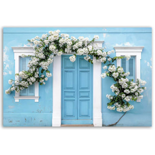 Tableau architecture Façade bleue Olinda Tableau alu Dibond